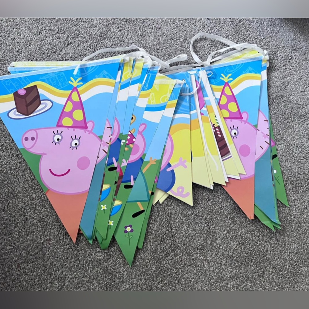 Peppa Pig Birthday Party Banner